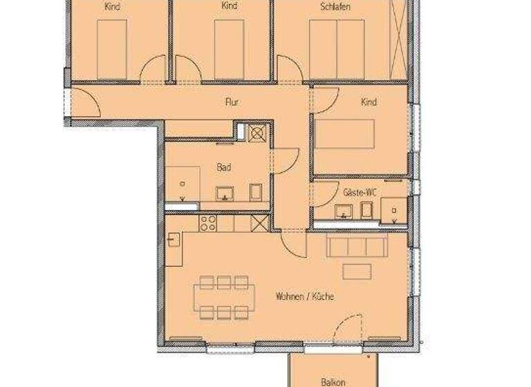 Wohnung zur Miete 1.375 € 5 Zimmer 111 m² 2. Geschoss Lübscher Mühlenberg 25 Neustadt Neustadt in Holstein 23730