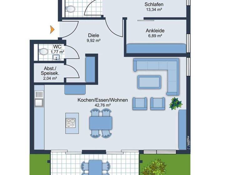Wohnung zum Kauf 420.000 € 3 Zimmer 93,9 m² EG Schwäbisch Hall 74523