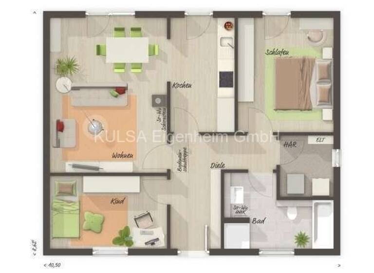 Bungalow zum Kauf 3 Zimmer 78 m²<br/>Wohnfläche Musterstraße 0 Sallmannshausen Gerstungen 99834
