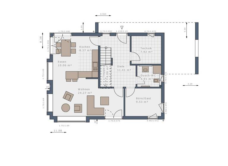 Einfamilienhaus zum Kauf provisionsfrei 898.890 € 5 Zimmer 157,3 m² 550 m² Grundstück Tüllingen Lörrach 79539