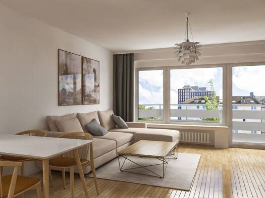 Wohnung zur Miete 1.350 € 3 Zimmer 73,5 m² 2. Geschoss frei ab sofort Golzheim Stadtbezirk 1 40474
