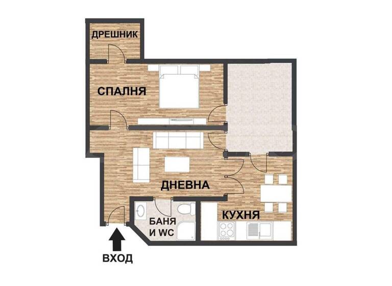Studio zum Kauf 258.000 € 3 Zimmer 101,2 m² Sofia