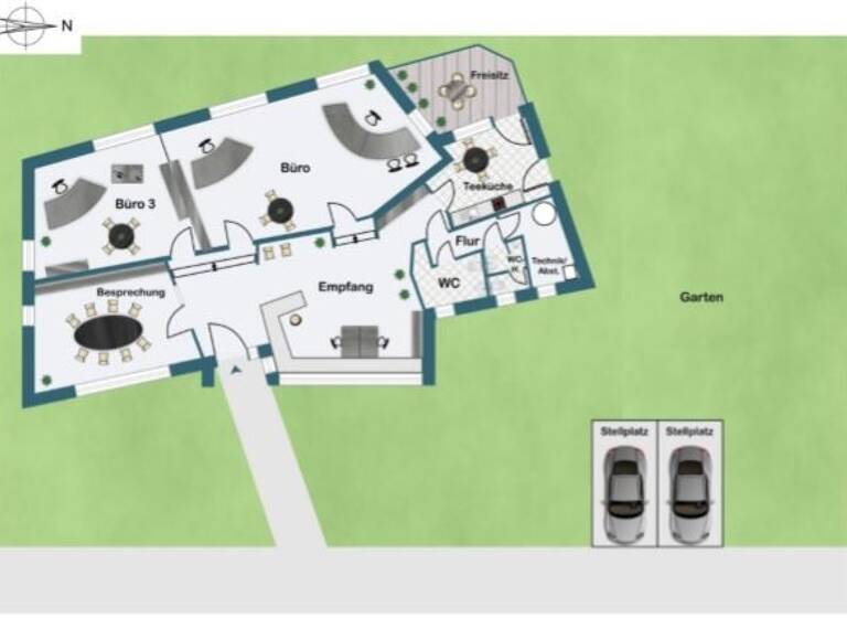 Bürofläche zur Miete provisionsfrei 350 € 38 m² Bürofläche Eichendorffstr. Biberach Biberach an der Riß 88400
