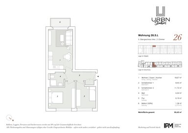 Wohnung zum Kauf 318.654 € 3 Zimmer 50,4 m² 5. Geschoss Washingtonallee 26 Horn Hamburg 22111