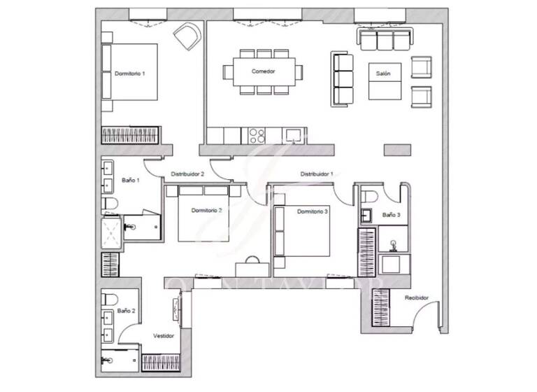 Studio zum Kauf provisionsfrei 2.820.000 € 161 m² 1. Geschoss Madrid 28001