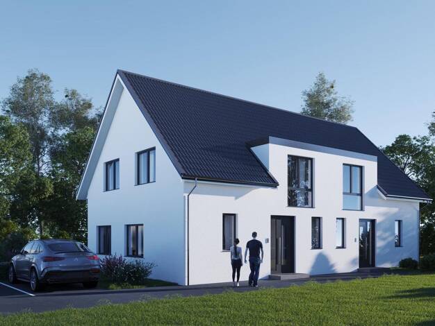 Doppelhaushälfte zum Kauf - Erstbezug provisionsfrei 396.000 € 4 Zimmer 110 m² 270 m² Grundstück frei ab 01.10.2026 Gisselstraße 3 Wulsdorf Wulsdorf 27572