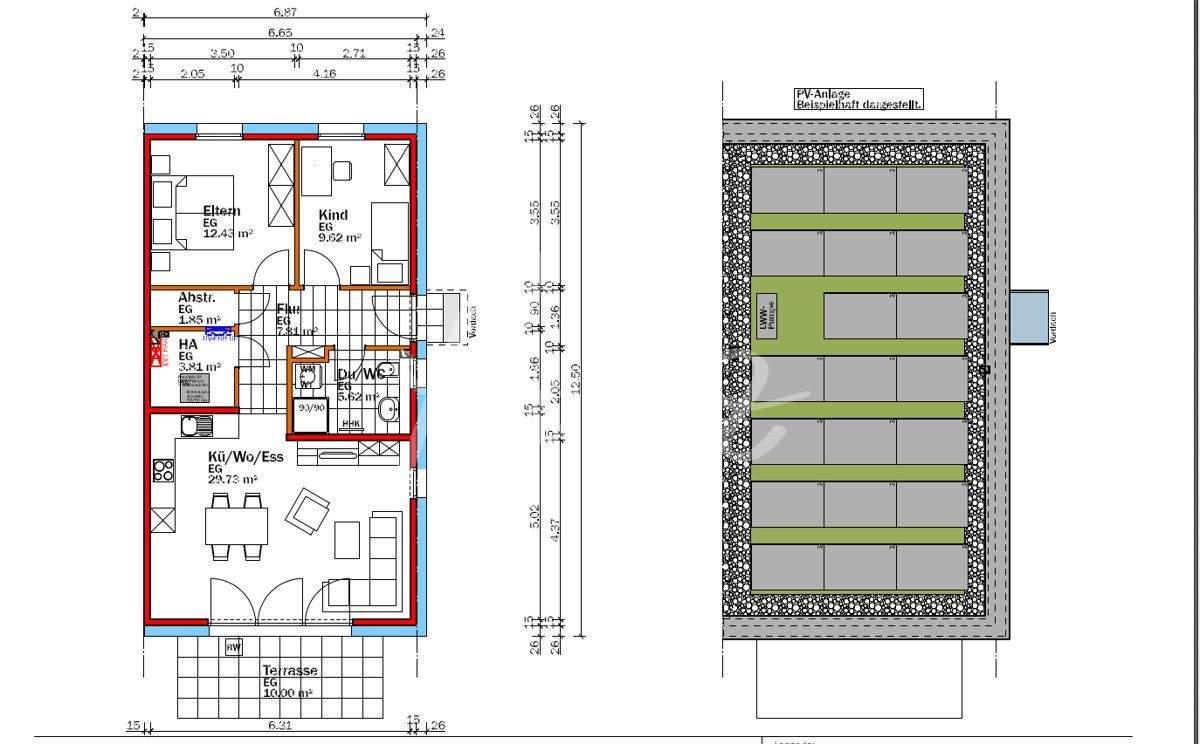 Immobilie in Emmingen-Liptingen - Mieten ist teurer: Bungalow (Haushälfte) in sonniger Lage in Liptingen - staatlich gefördert ! - Bild 2