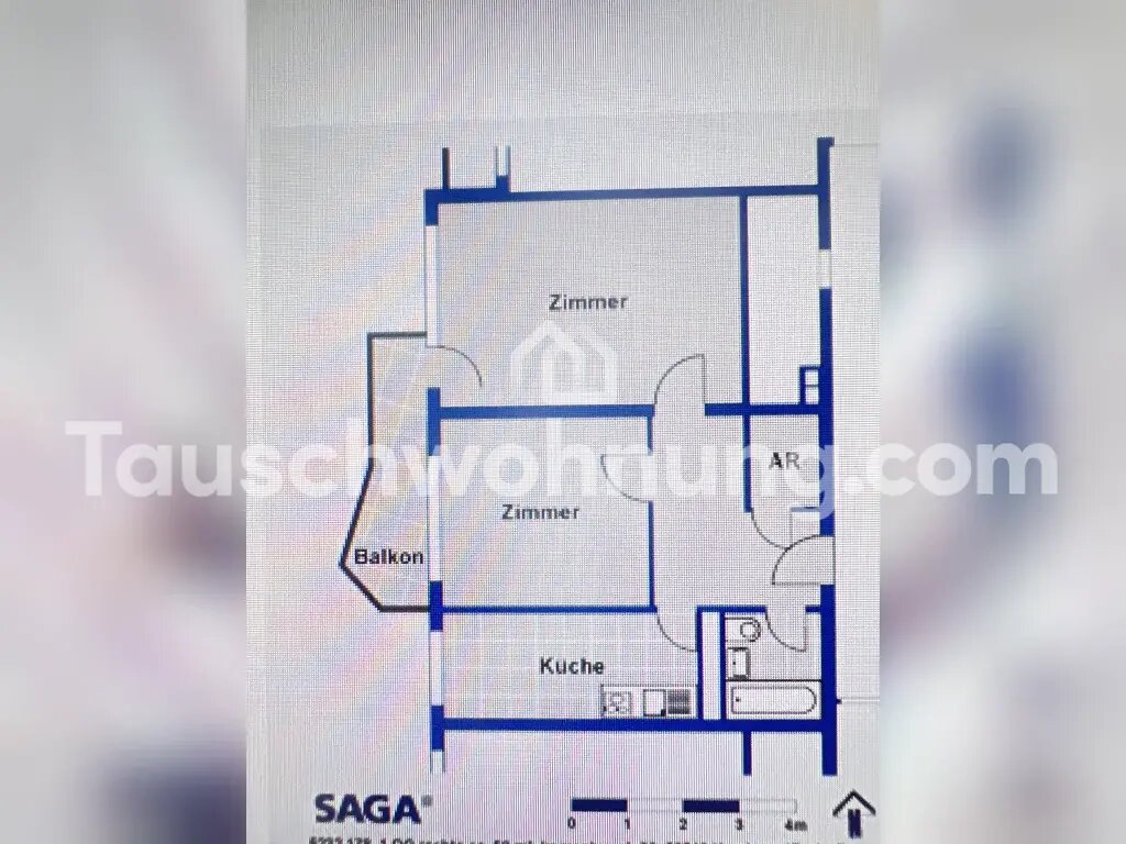 Wohnung zur Miete Tauschwohnung 407 € 2 Zimmer 56,5 m²<br/>Wohnfläche 1.<br/>Geschoss Osdorf Hamburg 22549