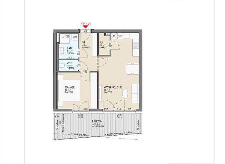 Wohnung zum Kauf - Erstbezug 270.000 € 2 Zimmer 51,9 m² 3. Geschoss Kohldorfer Straße 96 St. Martin Klagenfurt am Wörthersee 9020