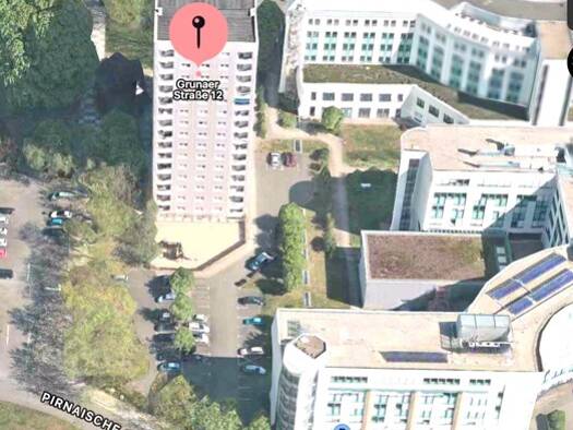 Außenstellplatz zur Miete provisionsfrei 61 € Grunaer Straße 12 Pirnaische Vorstadt Ortsamtsbereich Altstadt 01069