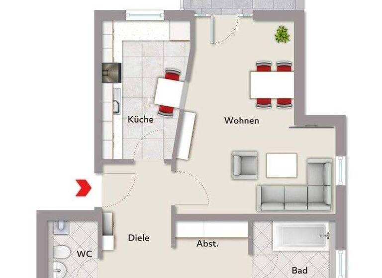 Wohnung zum Kauf 248.420 € 3 Zimmer 80,1 m² 1. Geschoss frei ab sofort Flörsheim 65439