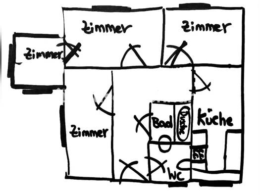 Wohnung zur Miete Tauschwohnung 900 € 3,5 Zimmer 95 m² EG Babelsberg Nord Potsdam 14482