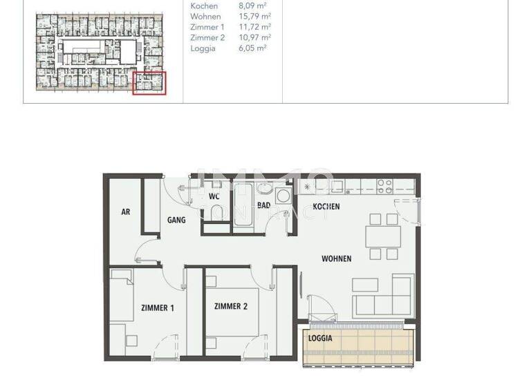 Wohnung zum Kauf - Erstbezug 371.000 € 3 Zimmer 67,1 m² frei ab sofort Wien 1210