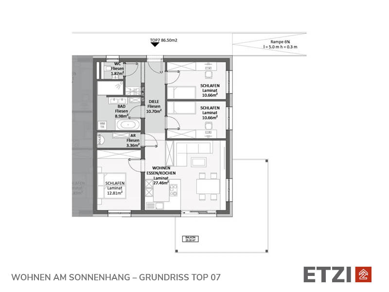 Wohnung zum Kauf provisionsfrei 372.500 € 4 Zimmer 86,5 m²<br/>Wohnfläche 01.11.2025<br/>Verfügbarkeit Katsdorf 4223