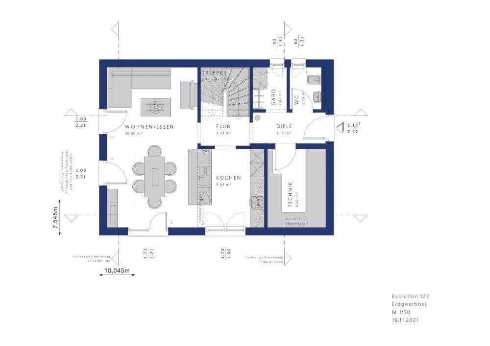 Einfamilienhaus zum Kauf 463.213 € 4 Zimmer 122 m²<br/>Wohnfläche 1.800 m²<br/>Grundstück Schwallungen Schwallungen 98590