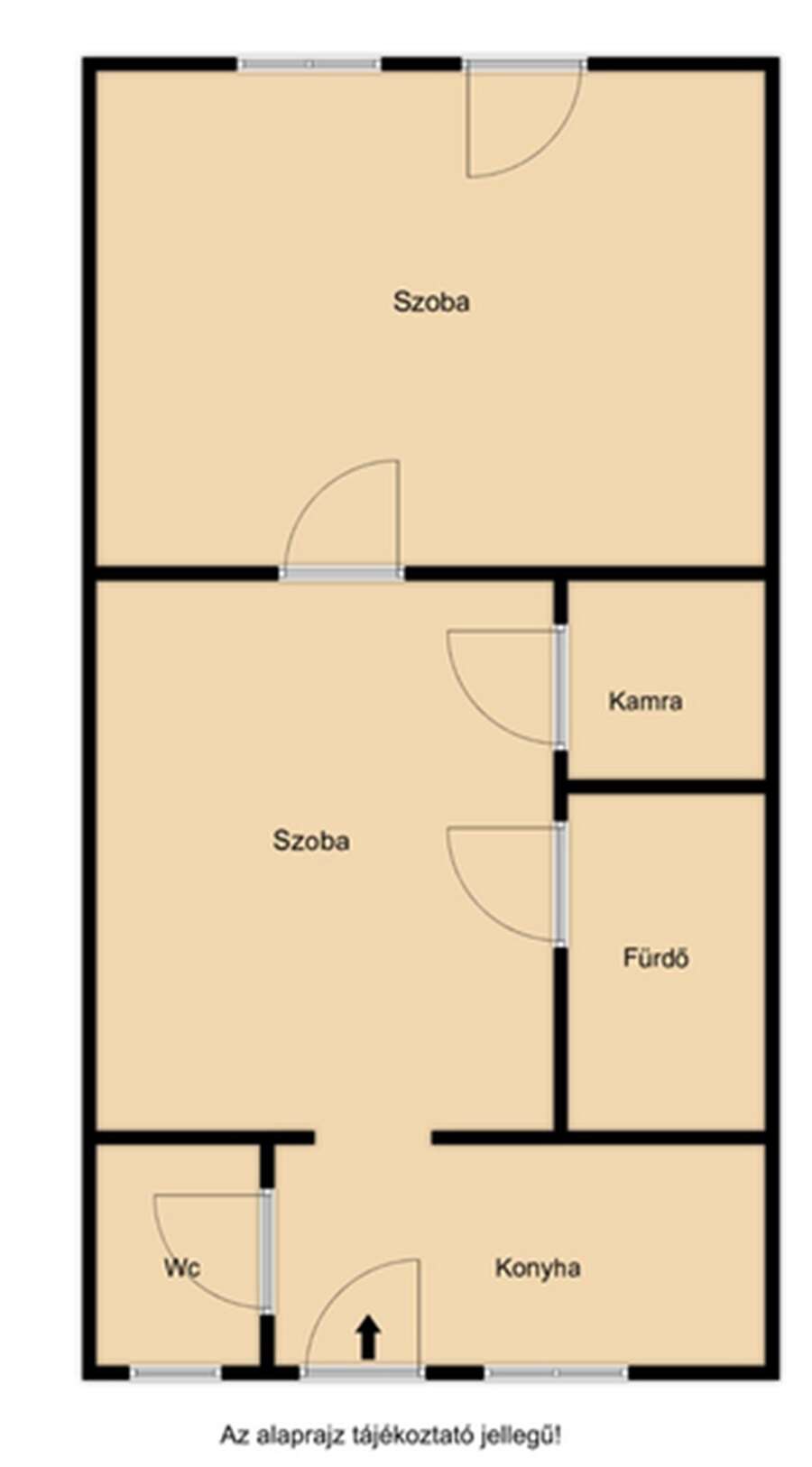 Studio zum Kauf 66.250 € 2 Zimmer 48 m²<br/>Wohnfläche EG<br/>Geschoss Kaposvár