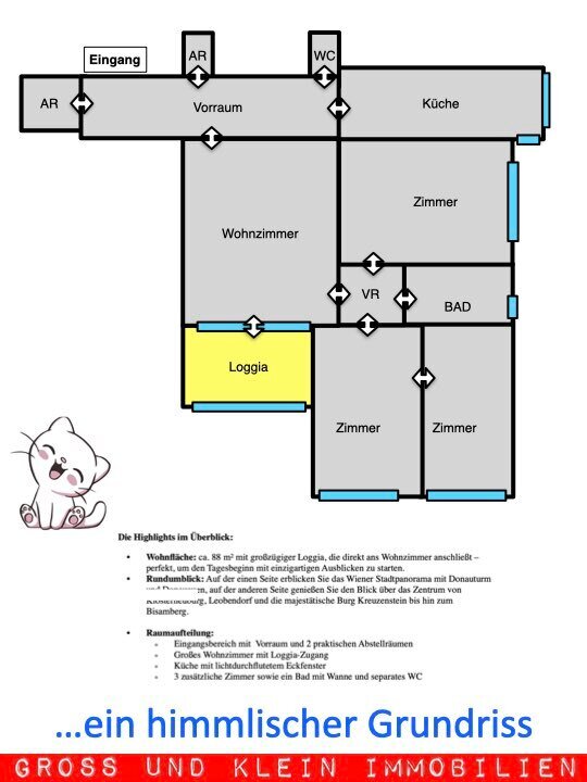 Wohnung zum Kauf 289.000 € 4 Zimmer 88 m²<br/>Wohnfläche Korneuburg 2100