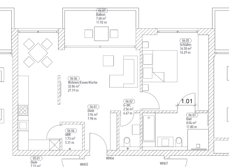 Wohnung zur Miete 1.390 € 2 Zimmer 69,5 m² 1. Geschoss frei ab 31.03.2027 Sommerbergweg 72 Holzen Dortmund 44267