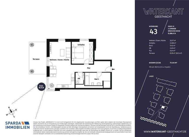 Wohnung zum Kauf - Erstbezug provisionsfrei 364.000 € 2 Zimmer 75,9 m² Geesthacht 21502