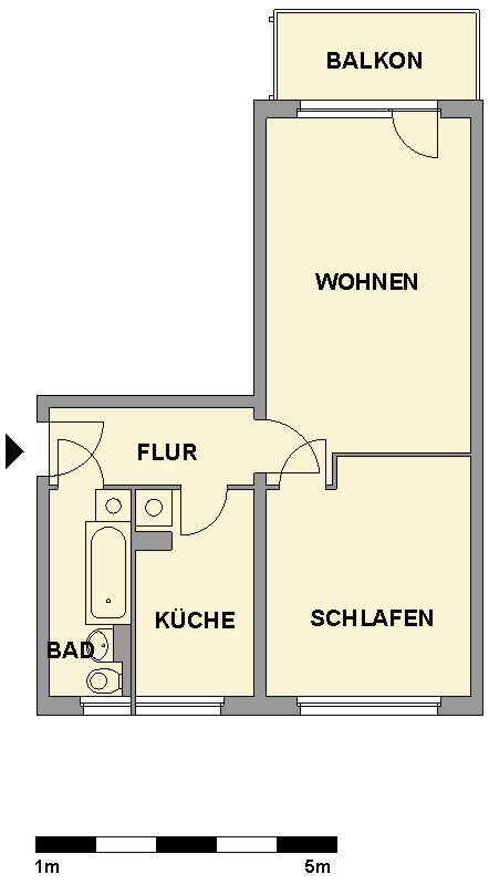 Wohnung zur Miete 320 € 2 Zimmer 48,1 m²<br/>Wohnfläche 2.<br/>Geschoss 01.05.2025<br/>Verfügbarkeit Yorckstr. 42e Yorckgebiet 231 Chemnitz 09130