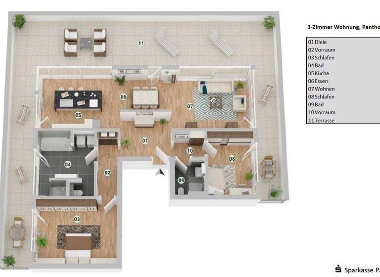 WG-Zimmer zum Kauf provisionsfrei 3 Zimmer 169,1 m² nähe Spitalhofstraße Haidenhof-Nord Passau 94032