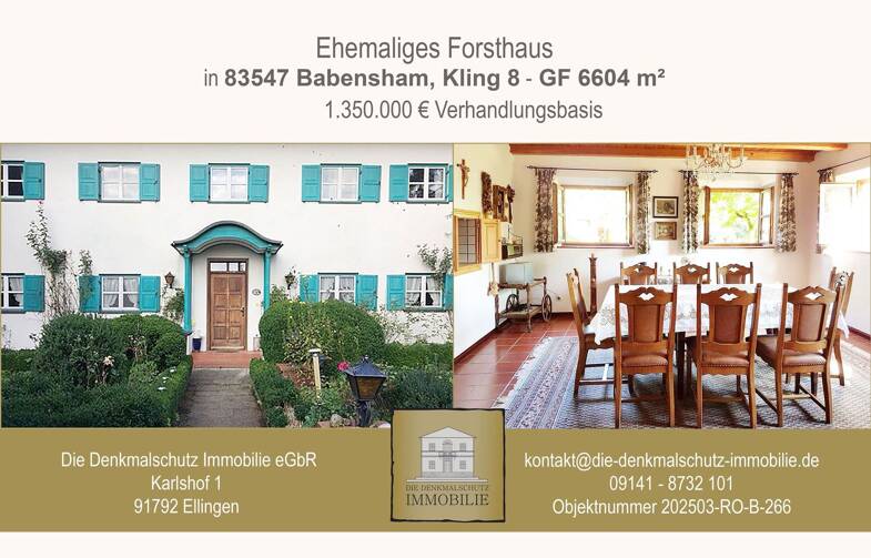 Haus zum Kauf 1.350.000 € 350 m² 6.604 m² Grundstück Kling Babensham 83547