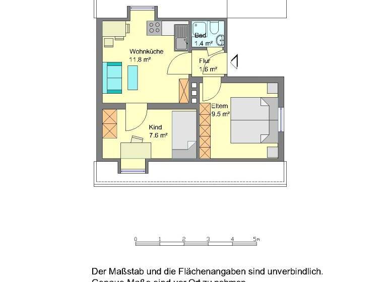 Wohnung zur Miete 289 € 2 Zimmer 32 m² 2. Geschoss frei ab 01.07.2026 Im Langen Felde 3 Innenstadt Detmold 32756