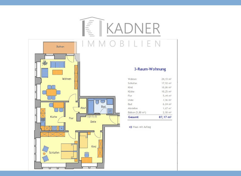 Wohnung zur Miete 532 € 3 Zimmer 87,2 m² 2. Geschoss frei ab 01.07.2026 Kaiserstr. 11 Stadtmitte Plauen 08523