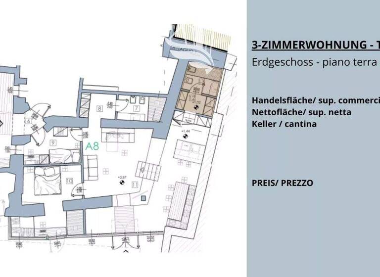 Studio zum Kauf 450.000 € 3 Zimmer 100 m² Sèn Jan di Fassa 38036