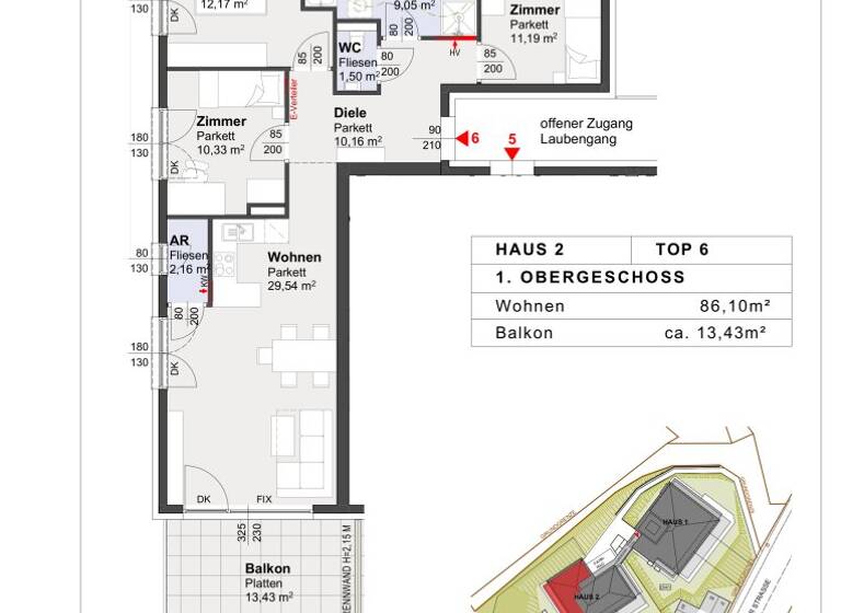 Wohnung zum Kauf - Erstbezug 548.500 € 4 Zimmer 86,1 m² 1. Geschoss Krumpendorf am Wörthersee 9201
