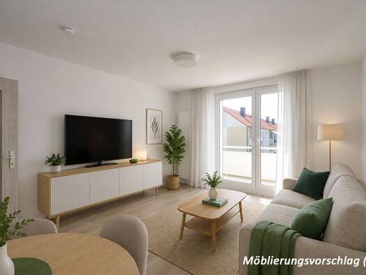 Wohnung zur Miete 422 € 3 Zimmer 59,4 m² 4. Geschoss frei ab sofort Warschauer Straße 29 Südstadt Süd 06130