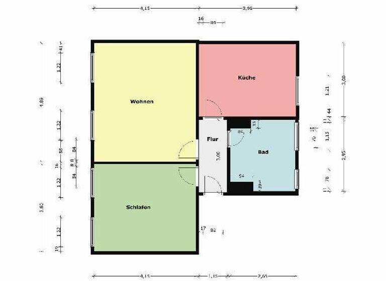 Wohnung zur Miete 416 € 2 Zimmer 59,3 m² 1. Geschoss Innsbrucker Straße 31 Oschersleben 39387
