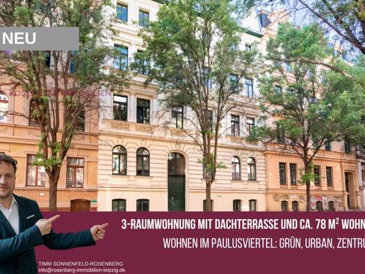 Wohnung zum Kauf 139.900 € 3 Zimmer 79 m² Robert-Blum-Straße 1 Paulusviertel Nord 06114