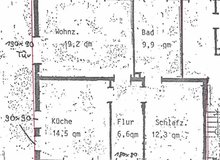Wohnung zur Miete 650 € 2,5 Zimmer 60 m² 1. Geschoss frei ab sofort Dörfles-Esbach 96487