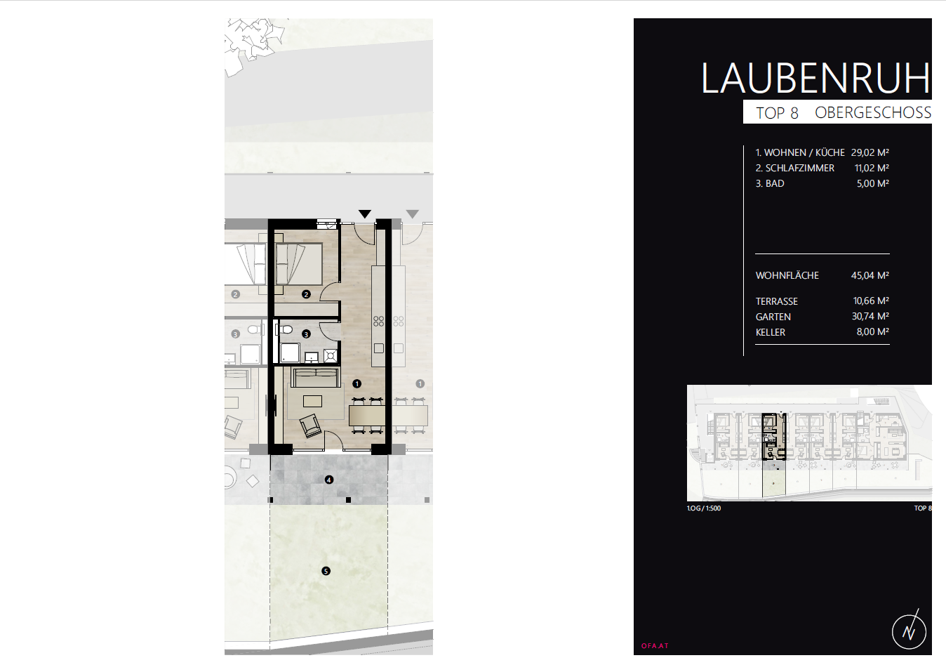 Terrassenwohnung zur Miete 1.313 € 2 Zimmer 45 m²<br/>Wohnfläche 15.12.2024<br/>Verfügbarkeit Vill Innsbruck-Stadt 6080