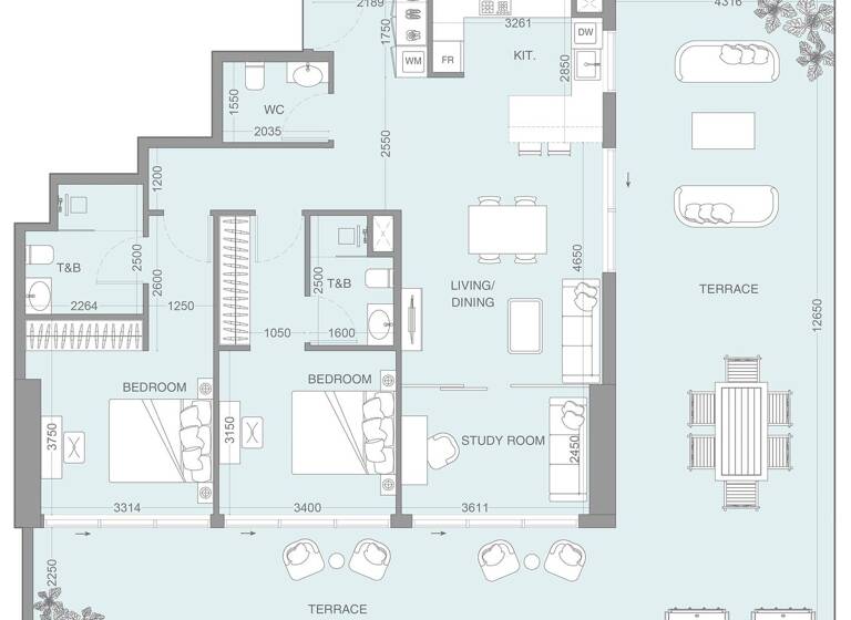 Wohnung zum Kauf provisionsfrei 620.810 € 3,5 Zimmer 184,7 m² Dubai 00000