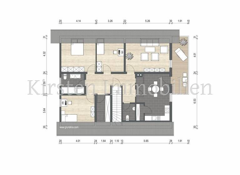 Wohnung zum Kauf als Kapitalanlage geeignet 260.000 € 4,5 Zimmer 104 m²<br/>Wohnfläche Pfeffingen Albstadt 72459