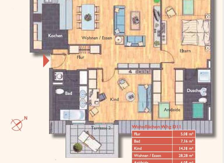 Wohnung zum Kauf 329.000 € 3 Zimmer 99,3 m² 4. Geschoss Bad Kreuznach 55543