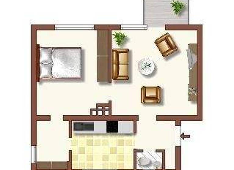 Wohnung zur Miete 469 € 2,5 Zimmer 54 m² 1. Geschoss Feldstraße 15 Bergheim Duisburg 47228