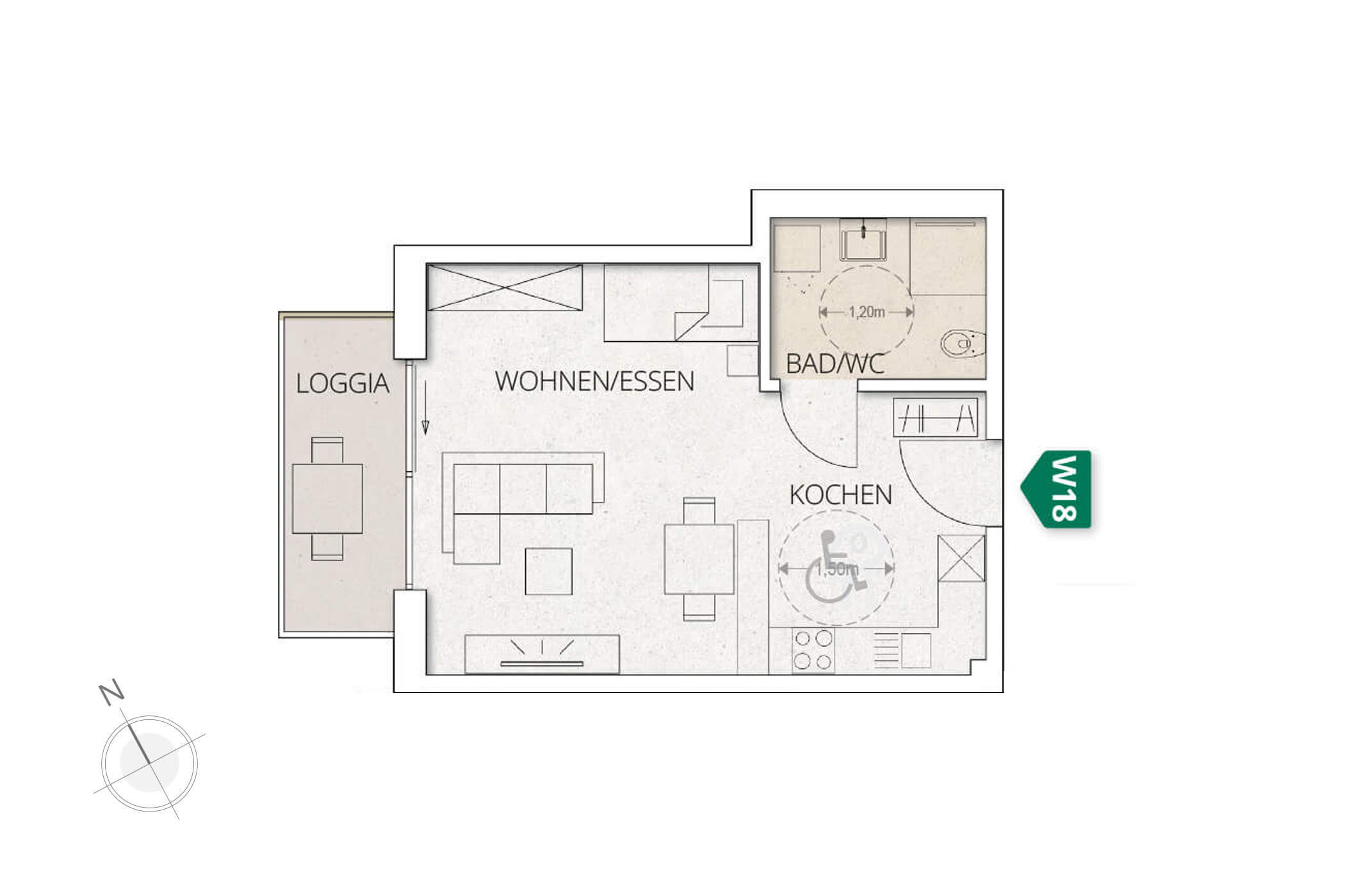 Wohnung zum Kauf 195.840 € 1 Zimmer 40,8 m²<br/>Wohnfläche 2.<br/>Geschoss Fischerbach 77716