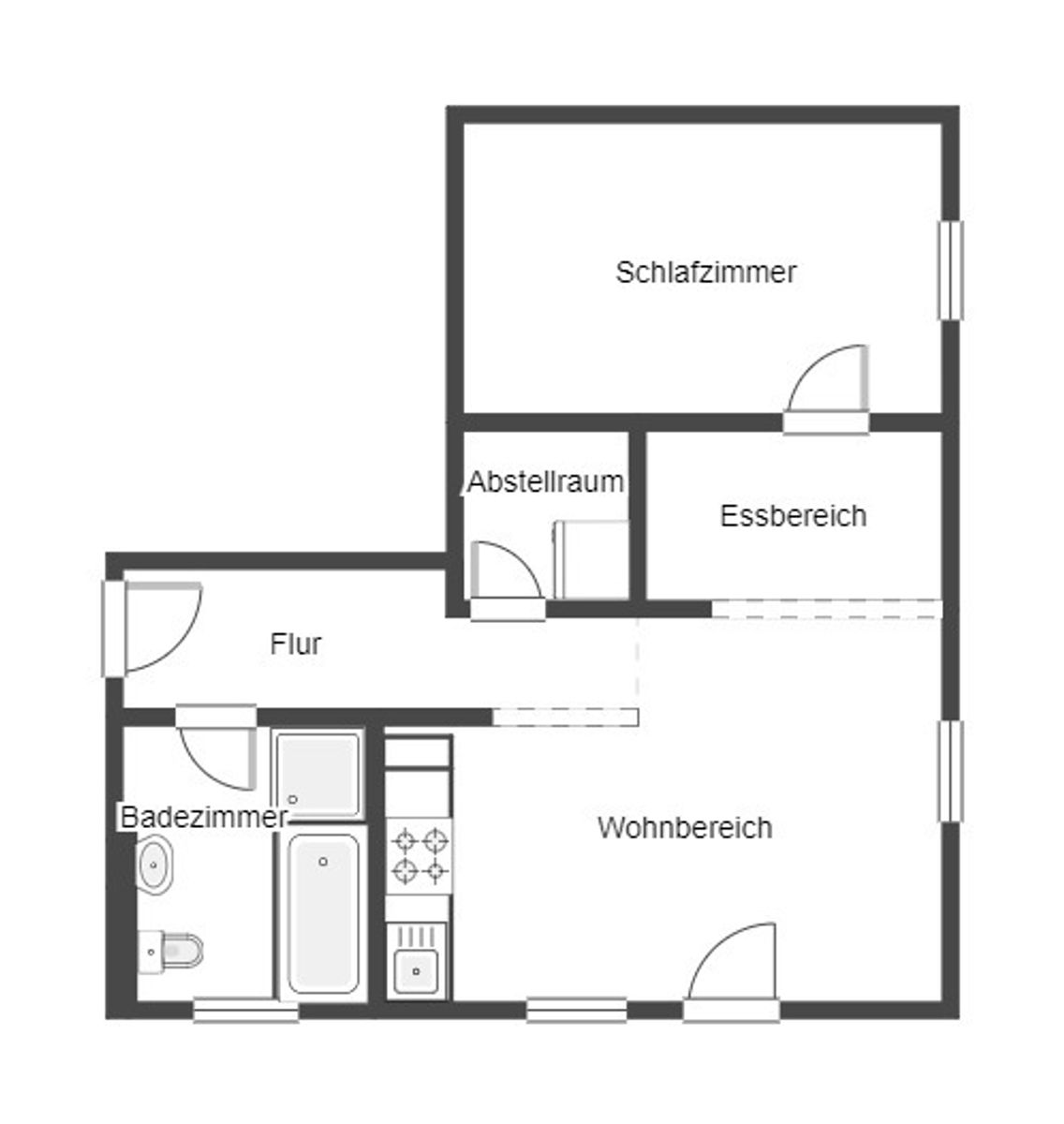 Immobilie zum Kauf als Kapitalanlage geeignet 125.000 € 2 Zimmer 46 m²<br/>Fläche Waldmössingen Schramberg 78713