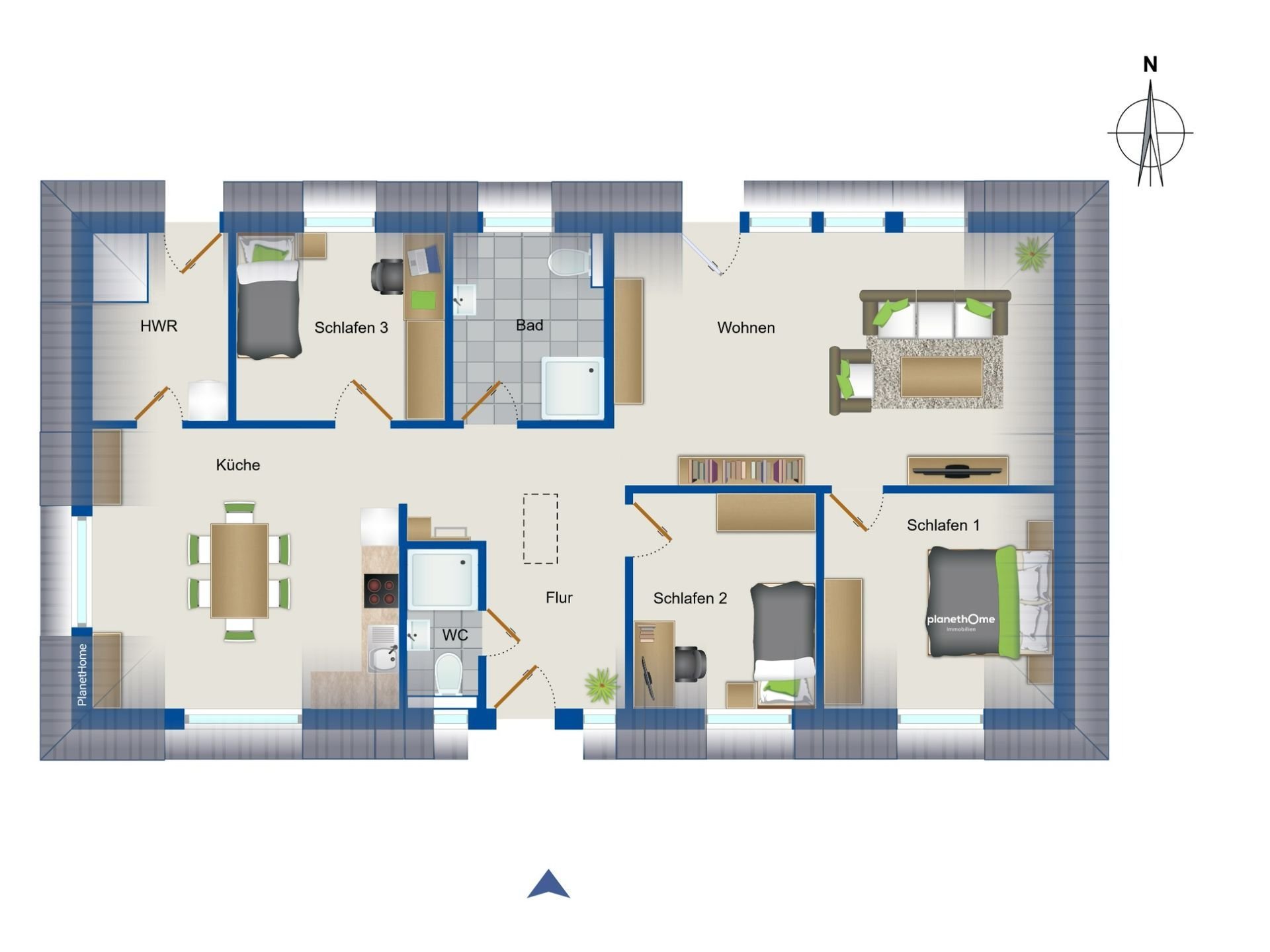 Bungalow zum Kauf 420.000 € 4 Zimmer 112 m²<br/>Wohnfläche 669 m²<br/>Grundstück Süder- und Westerwisch Cuxhaven 27474