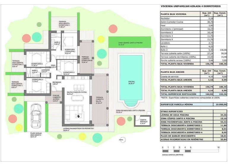 Villa zum Kauf - Erstbezug provisionsfrei 449.000 € 5 Zimmer 192 m² 10.000 m² Grundstück Pinoso