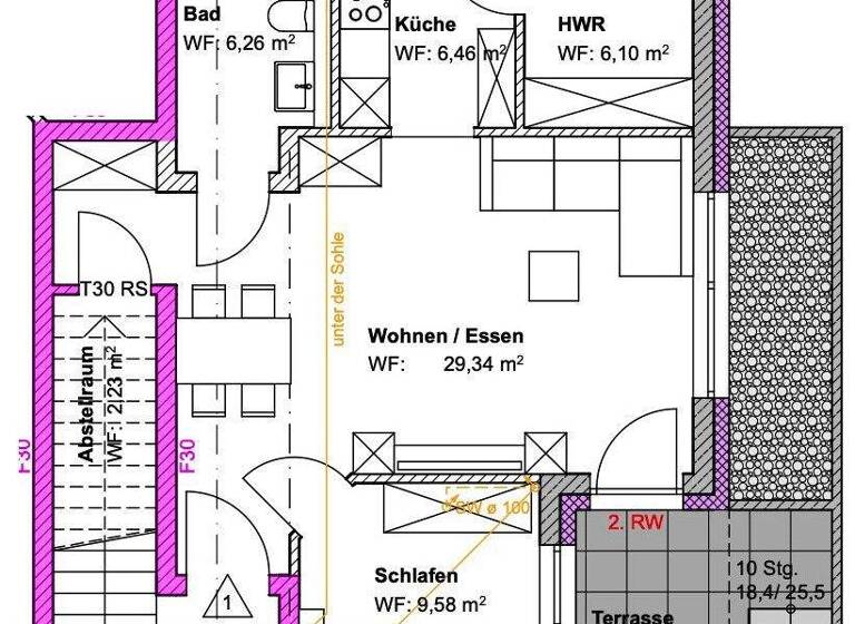 Wohnung zur Miete - Erstbezug 950 € 2 Zimmer 63,4 m² frei ab 01.04.2026 Kernstadt Paderborn 33098