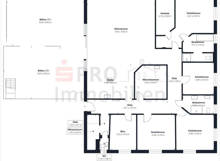 Penthouse zum Kauf 1.100.000 € 22 Zimmer 632 m² Püttlingen 66346