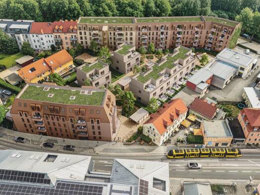 Terrassenwohnung zur Miete - Erstbezug 1.696 € 4 Zimmer 109 m² Geschoss EG/4 frei ab 01.01.2027 Cossebauder Straße Cotta Dresden 01157