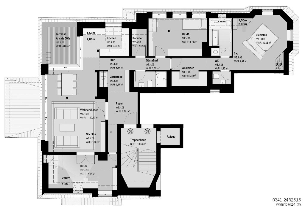 Wohnung zur Miete 1.880 € 4 Zimmer 121,5 m²<br/>Wohnfläche 3.<br/>Geschoss 01.03.2025<br/>Verfügbarkeit Schorlemmerstraße 4 Gohlis - Süd Leipzig 04155