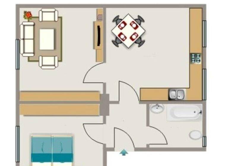 Wohnung zur Miete 374 € 2,5 Zimmer 51,9 m² EG Shamrockstraße 75 Herne-Mitte Herne 44623