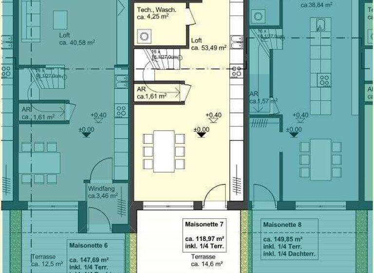 Stadthaus zur Miete 1.500 € 3 Zimmer 118,9 m² Altenberg Oberasbach / Altenberg 90522
