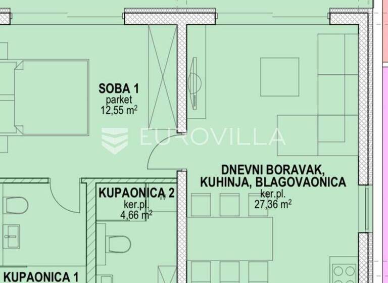 Wohnung zum Kauf 312.800 € 3 Zimmer 90 m² Povljana Povljana